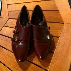 Burgundy Aldo loafers